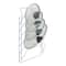 Organize It All White 6 Section Cabinet Door Lid Rack